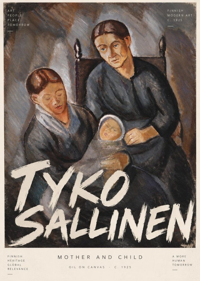 Tyko Sallinen Mother and Child No6 - Plakat