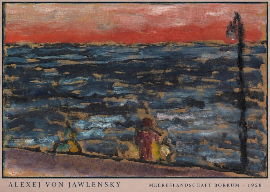 Alexej von Jawlensky Meereslandschaft Borkum No6 - Plakat