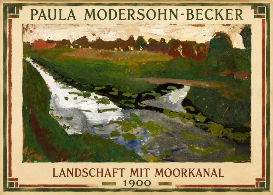 Paula Modersohn-Becker Landschaft Mit Moorkanal No1 - Plakat