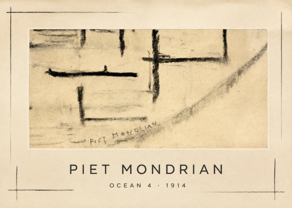 Piet Mondrian Ocean 4 No1 - Plakat