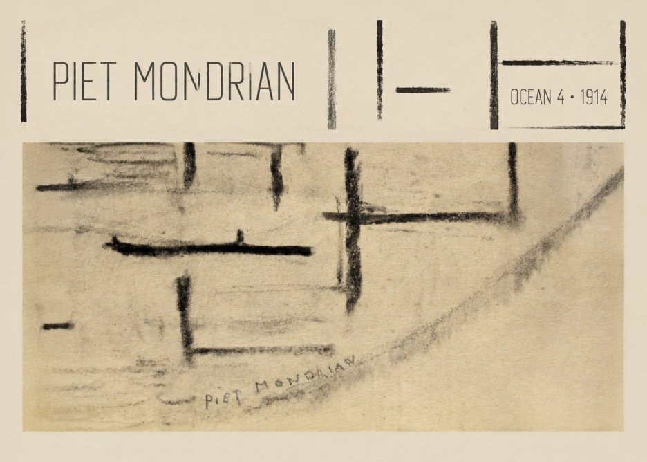 Piet Mondrian Ocean 4 No4 - Plakat