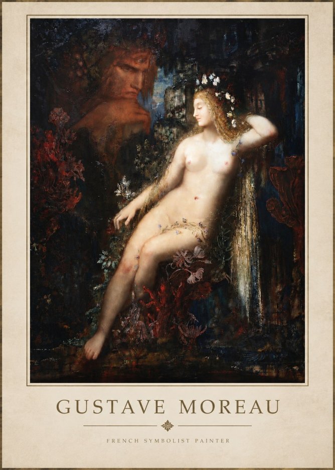 Gustave Moreau Hélène No4 - Plakat