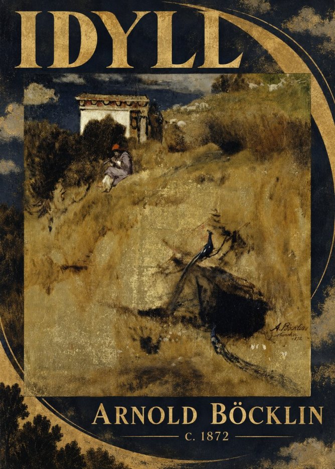 Arnold Böcklin Idyll - Fragment Eines Wandschirms No5 - Plakat
