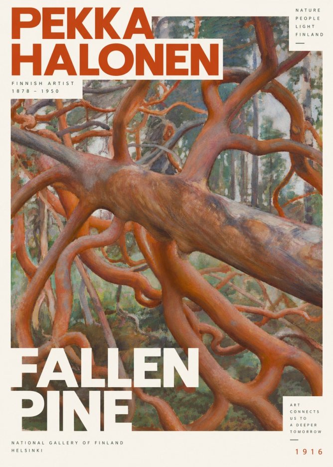 Pekka Halonen Fallen Pine No6 - Plakat