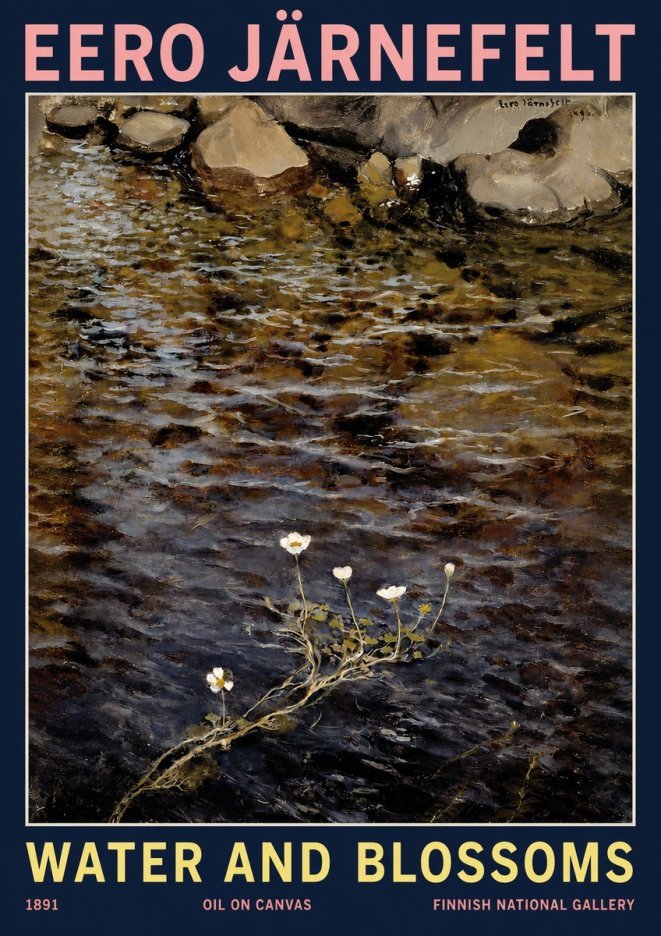 Eero Järnefelt Water and Blossoms No2 - Plakat