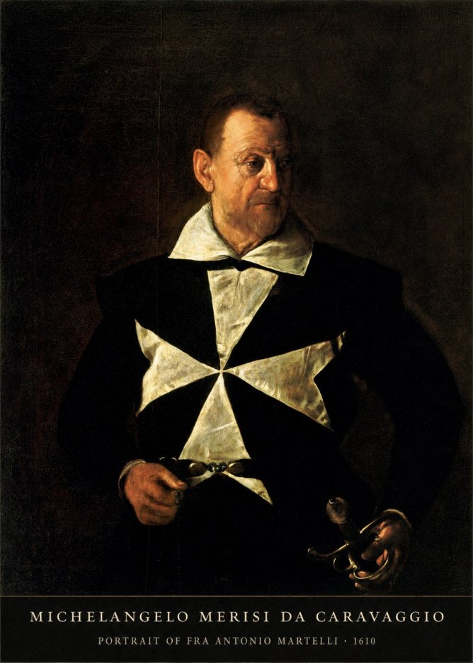 Michelangelo Merisi da Caravaggio Portrait of Fra Antonio Martelli No5 - Plakat