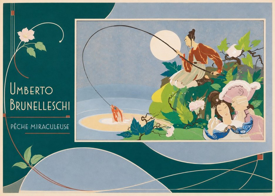 Umberto Brunelleschi Pêche Miraculeuse No2 - Plakat