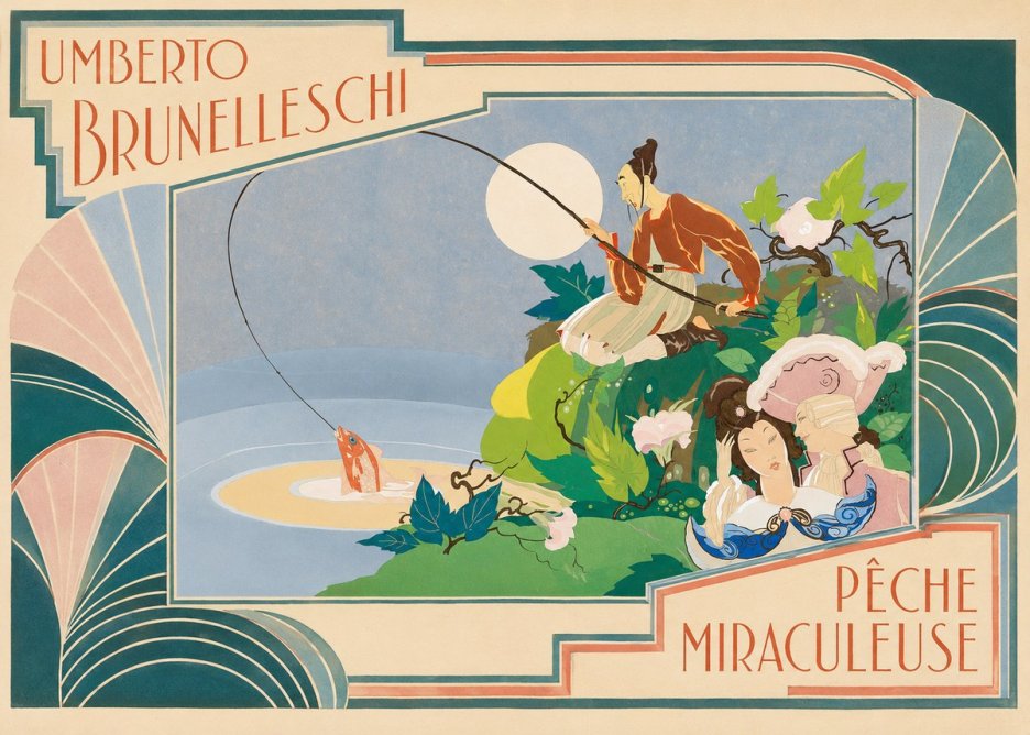 Umberto Brunelleschi Pêche Miraculeuse No5 - Plakat