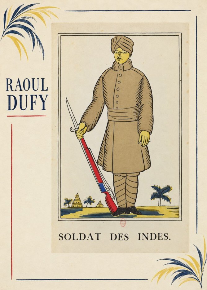 Raoul Dufy Soldat Des Indes. No3 - Plakat