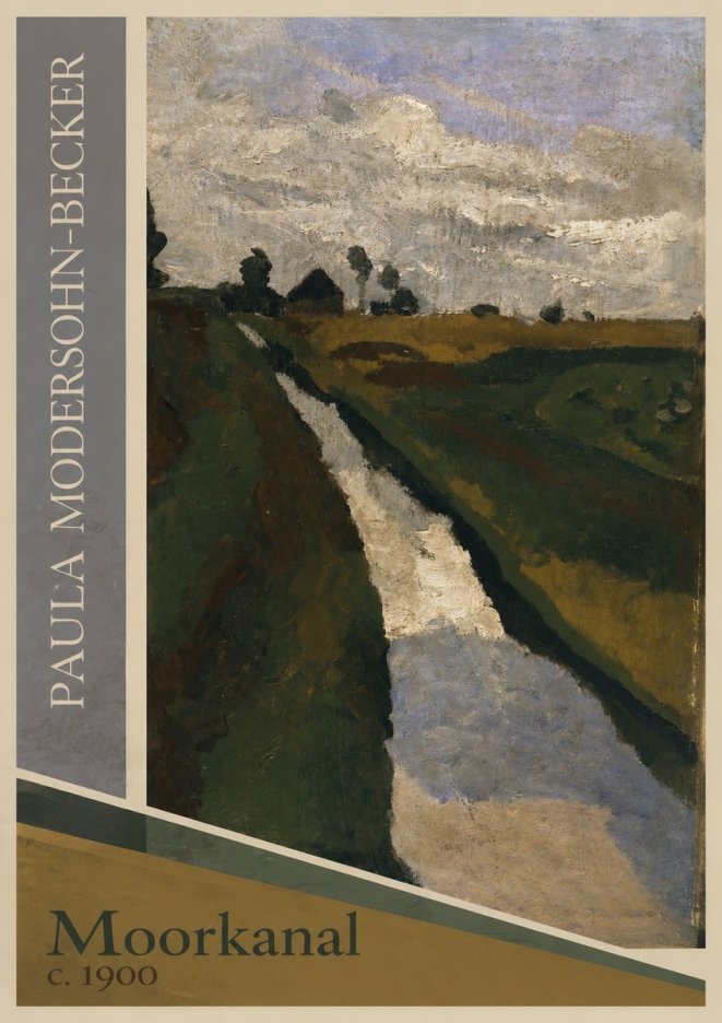Paula Modersohn-Becker Moorkanal No1 - Plakat