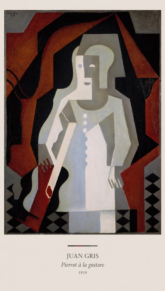 Juan Gris Pierrot À La Guitare No6 - Plakat