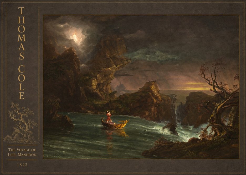 Thomas Cole The Voyage of Life: Manhood III No3 - Plakat