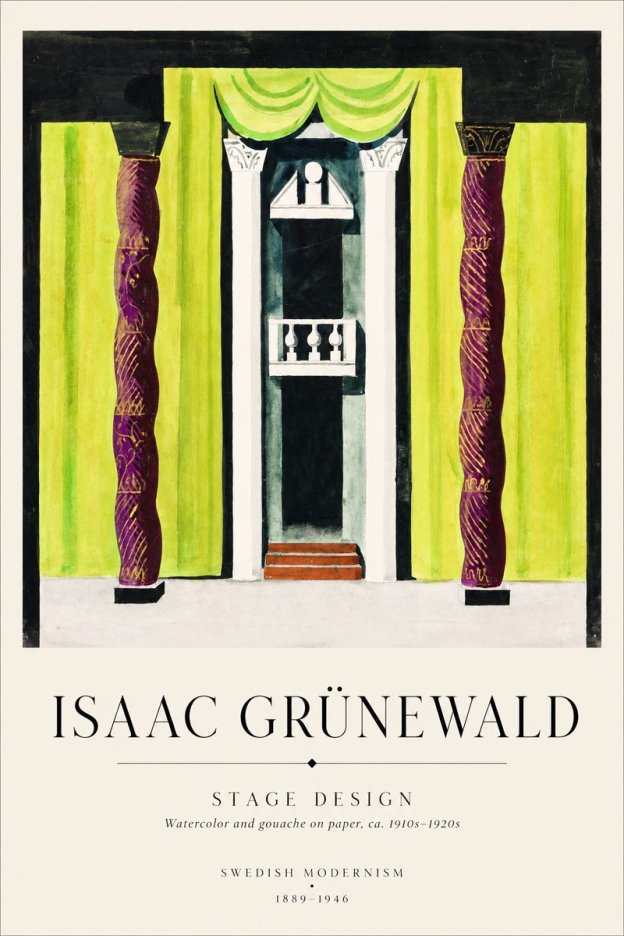 Isaac Grünewald Stage Set Design No2 - Plakat