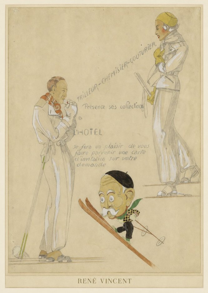 René Vincent Ttailleur-chemisier-couturier No3 - Plakat