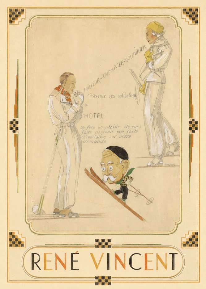 René Vincent Ttailleur-chemisier-couturier No6 - Plakat