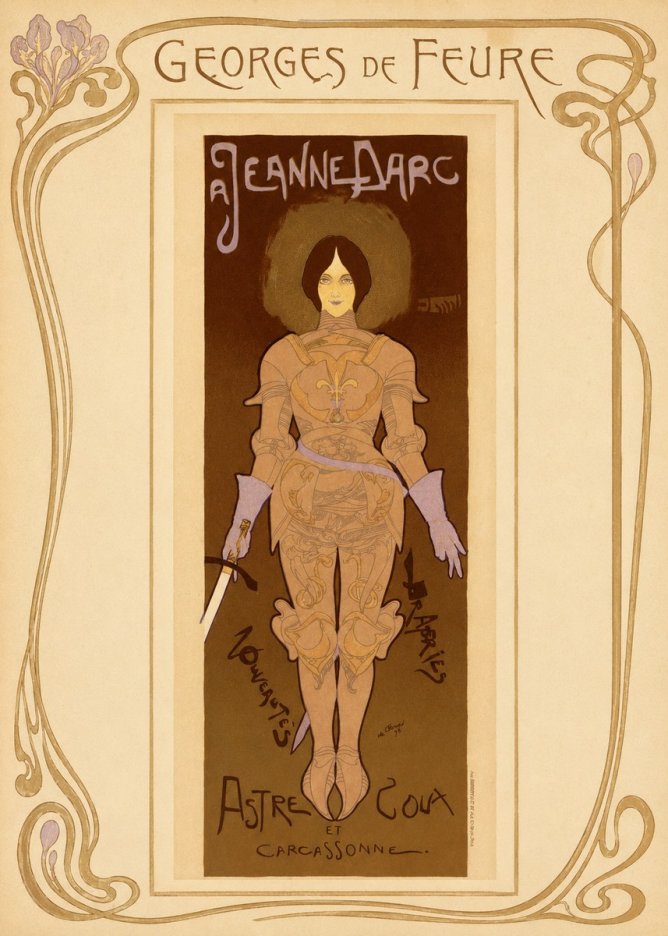 Georges de Feure Jeanne D'arc No1 - Plakat