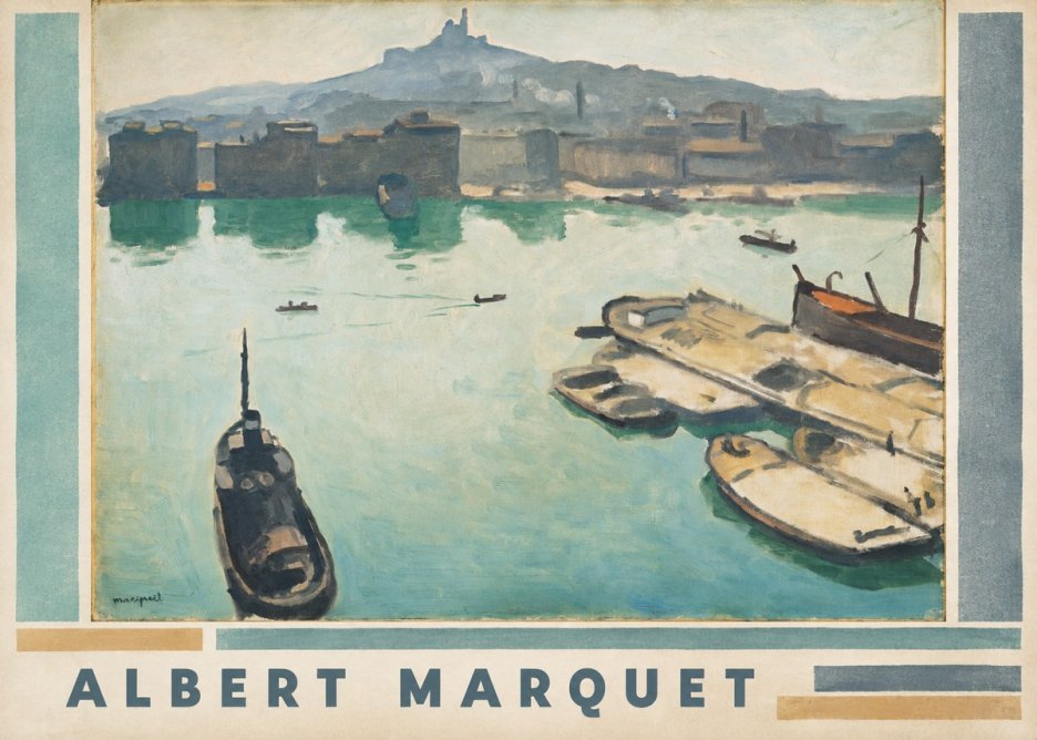 Albert Marquet Port of Marseille No3 - Plakat