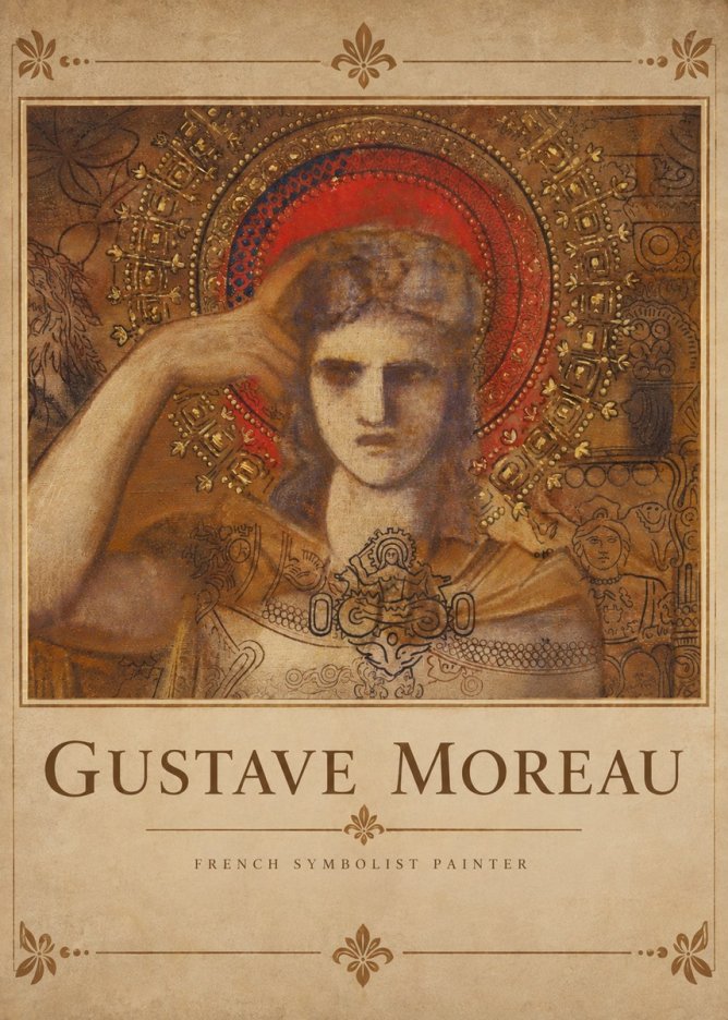 Gustave Moreau L'apparition II No4 - Plakat
