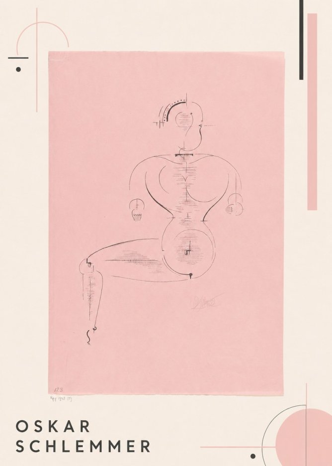 Oskar Schlemmer Figur L 1 No1 - Plakat
