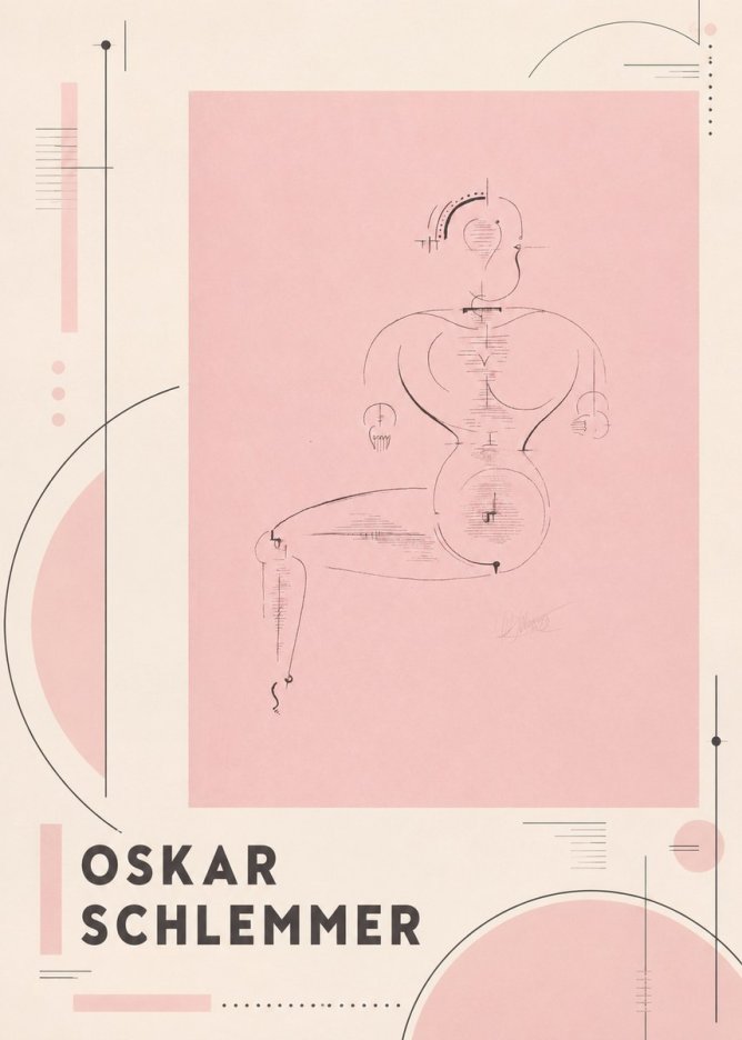 Oskar Schlemmer Figur L 1 No4 - Plakat