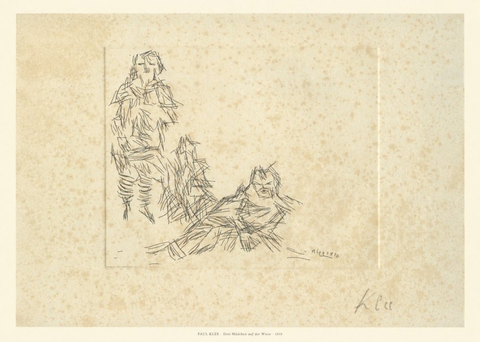 Paul Klee Drei Mädchen Auf D. Wiese No6 - Plakat