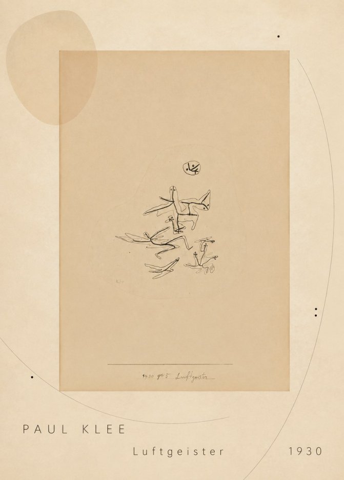 Paul Klee Luftgeister No5 - Plakat