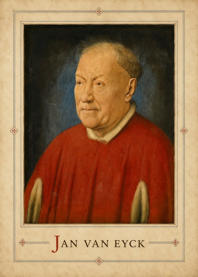 Jan van Eyck Portrait of a Man III No3 - Plakat