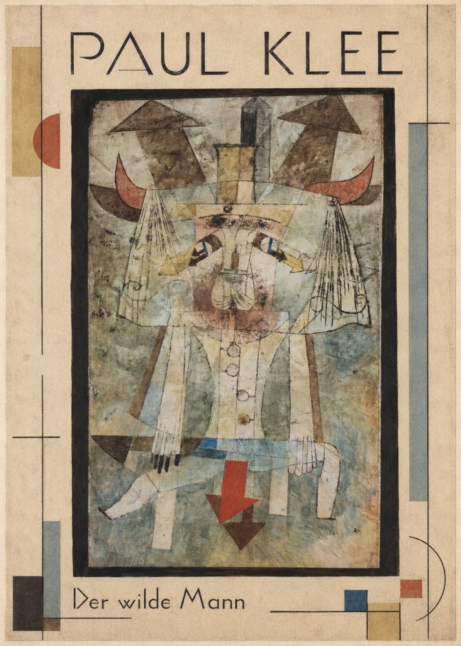 Paul Klee Der Wilde Mann No1 - Plakat