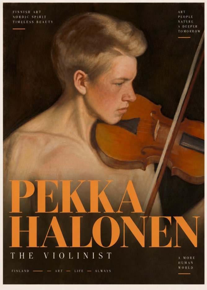 Pekka Halonen The Violinist No6 - Plakat