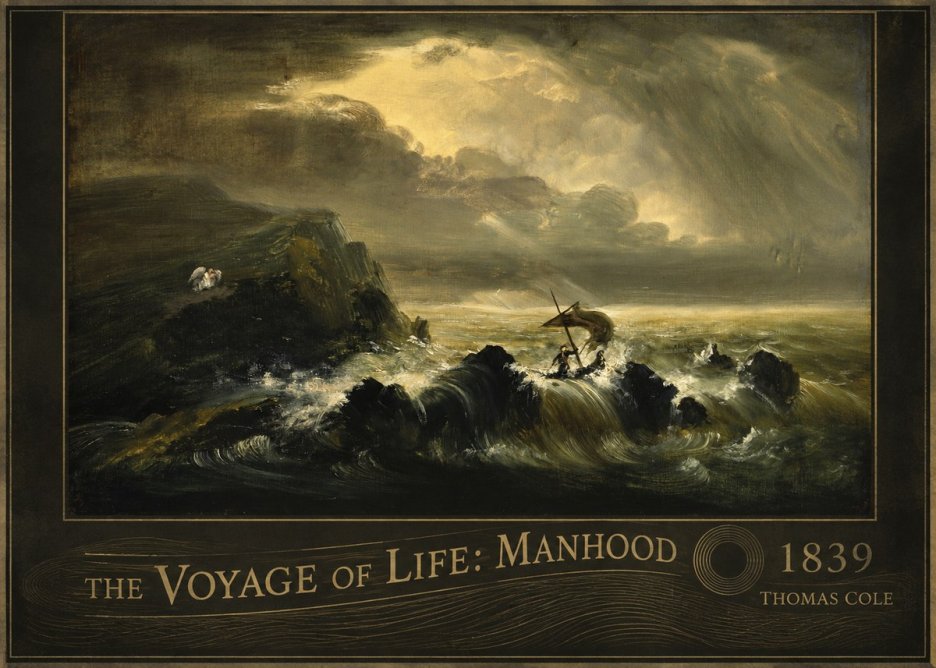 Thomas Cole The Voyage of Life: Manhood IV No6 - Plakat