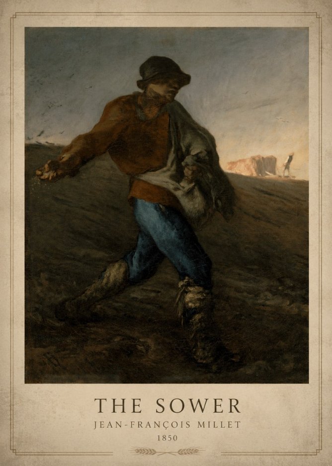 Jean-François Millet The Sower II No1 - Plakat