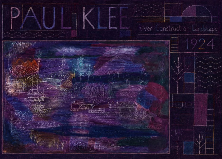 Paul Klee River Construction Landscape No6 - Plakat