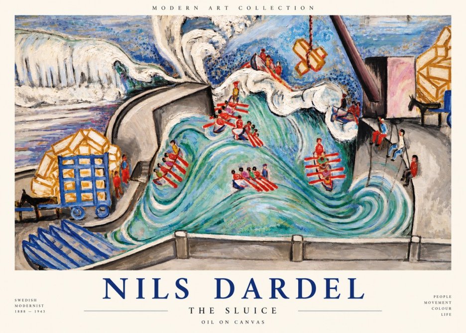 Nils Dardel The Sluice No1 - Plakat