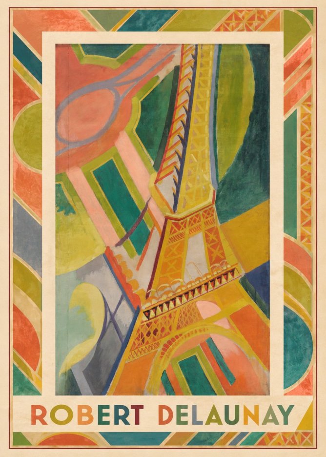 Robert Delaunay The Eiffel Tower No3 - Plakat