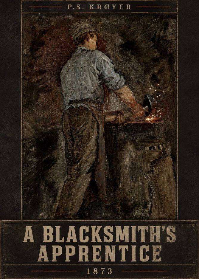 P.S. Krøyer A Blacksmith's Apprentice No5 - Plakat