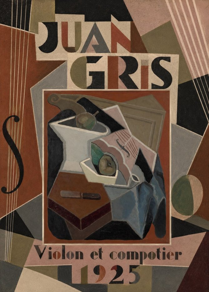 Juan Gris Violon Et Compotier No5 - Plakat