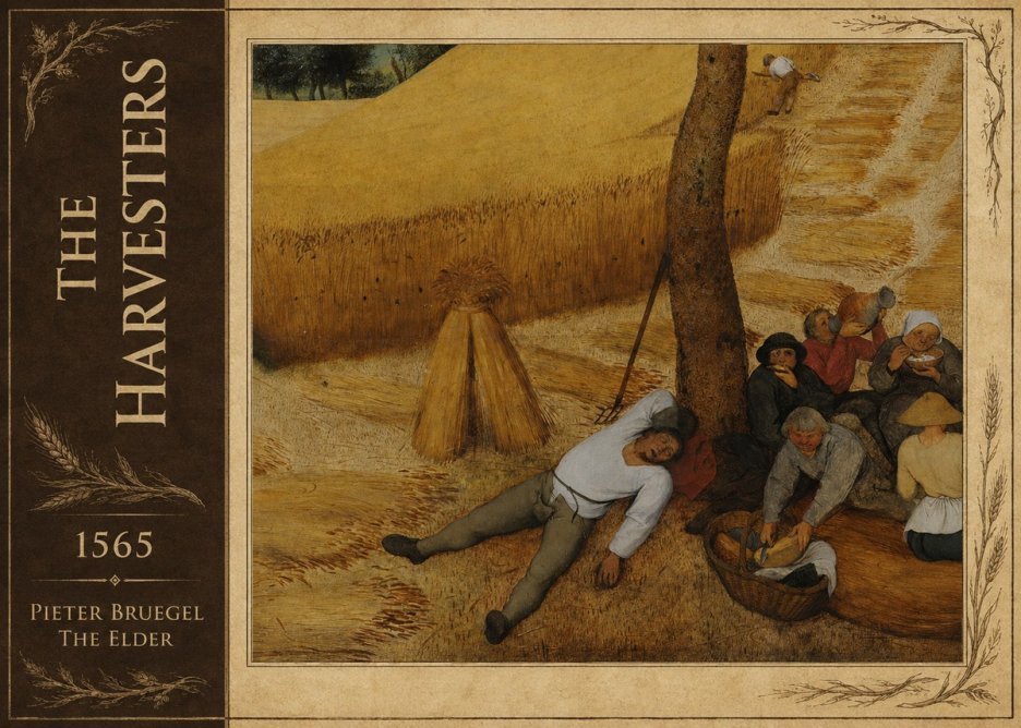 Pieter Bruegel The Harvesters V No2 - Plakat