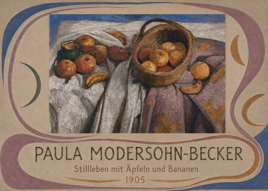Paula Modersohn-Becker Stillleben Mit Äpfeln Und Bananen No5 - Plakat