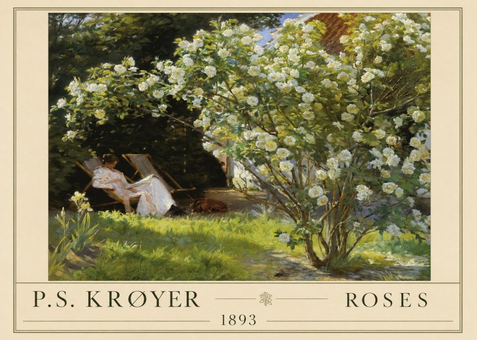 P.S. Krøyer Roses No1 - Plakat