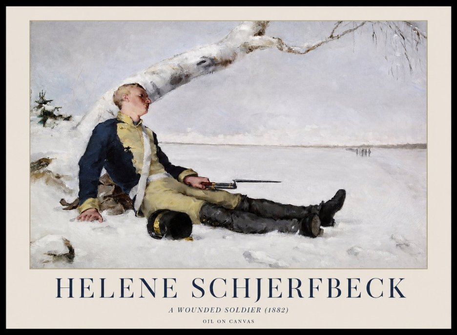 Helene Schjerfbeck A Wounded Soldier (1882) No1 - Plakat