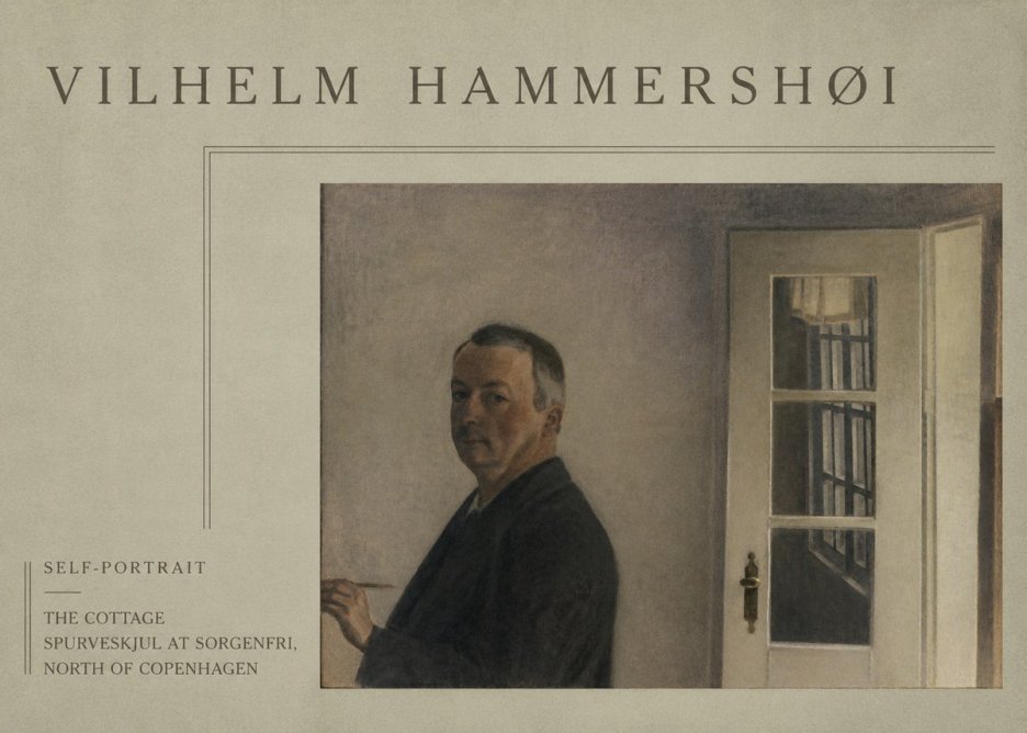 Vilhelm Hammershøi Self-portrait. the Cottage Spurveskjul at Sorgenfri, North of Copenhagen No4 - Plakat