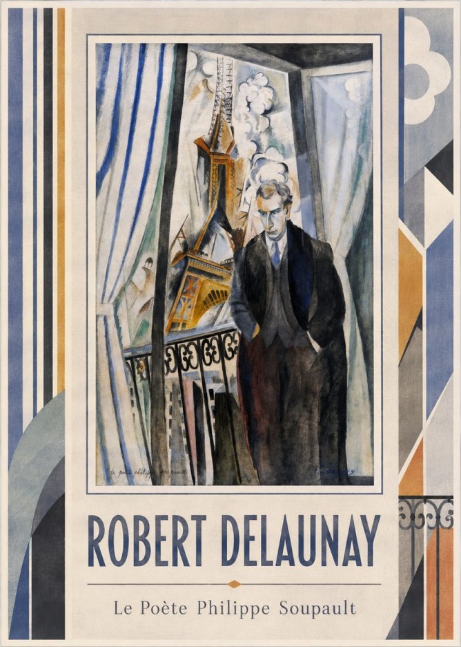 Robert Delaunay Le Poète Philippe Soupault No1 - Plakat
