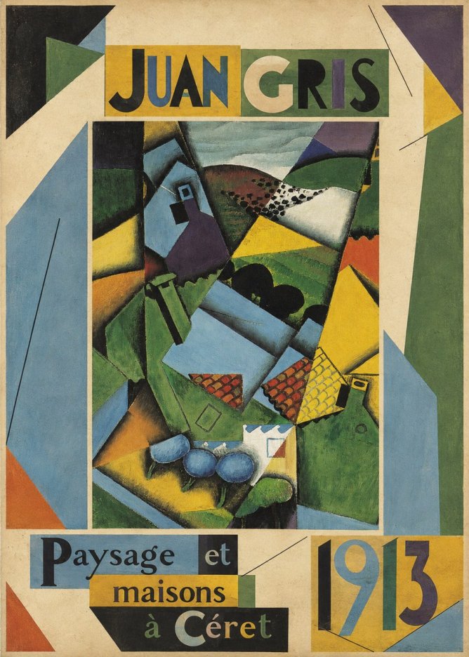 Juan Gris Paysage Et Maisons À Céret No3 - Plakat
