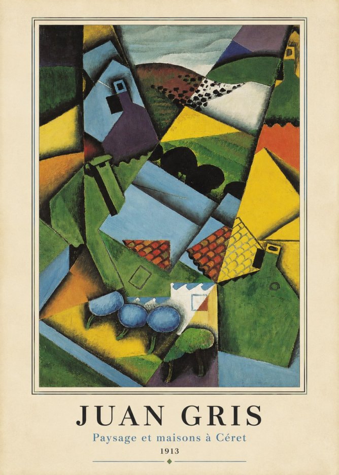 Juan Gris Paysage Et Maisons À Céret No4 - Plakat