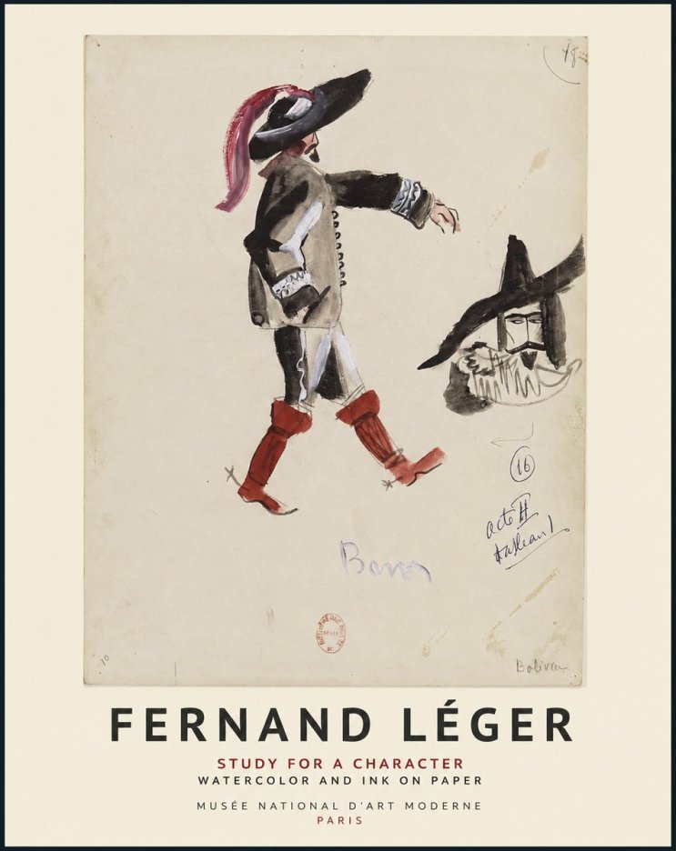 Fernand Léger Study for a Character II No1 - Plakat