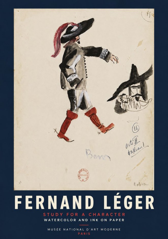 Fernand Léger Study for a Character II No4 - Plakat
