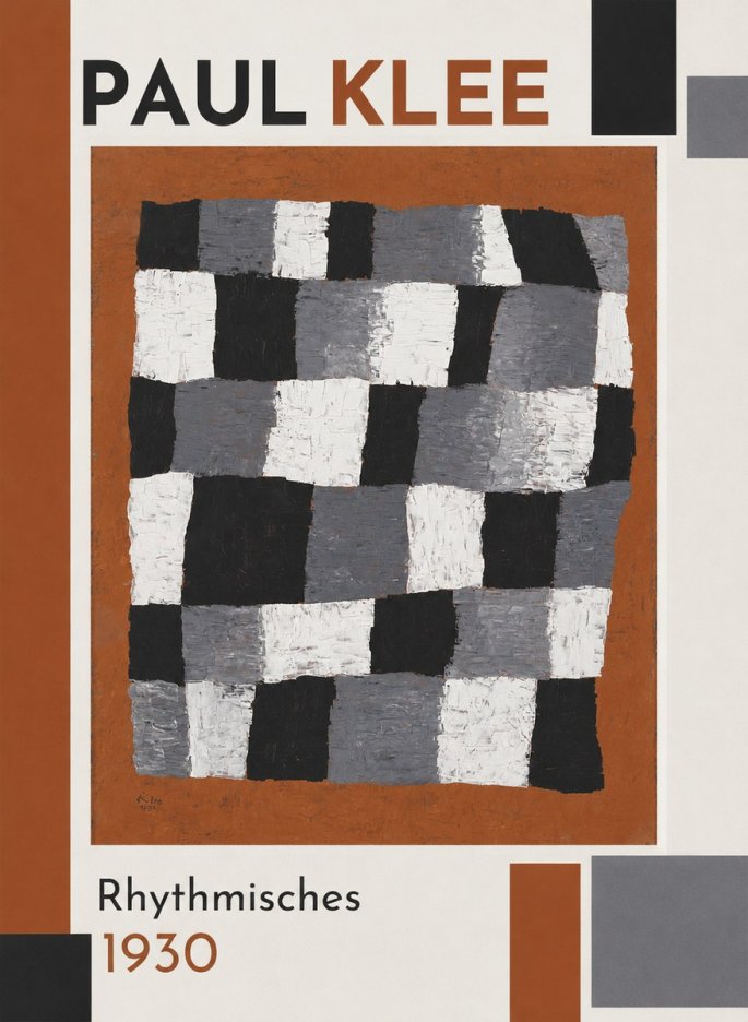 Paul Klee Rhythmisches No1 - Plakat