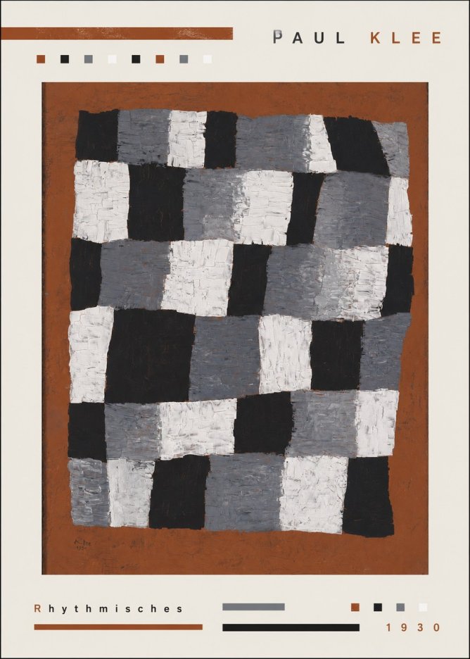 Paul Klee Rhythmisches No3 - Plakat