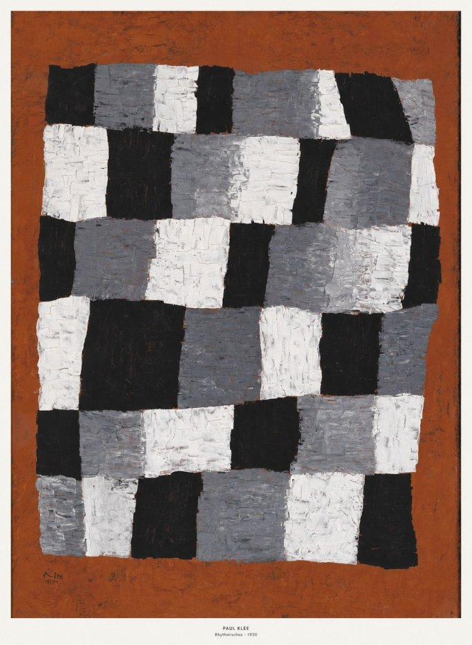 Paul Klee Rhythmisches No6 - Plakat
