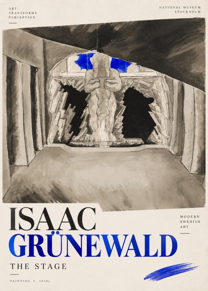 Isaac Grünewald The Stage No4 - Plakat